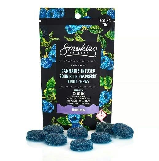 Sour Blue Raspberry High Dose Gummies 10pk - 1380160