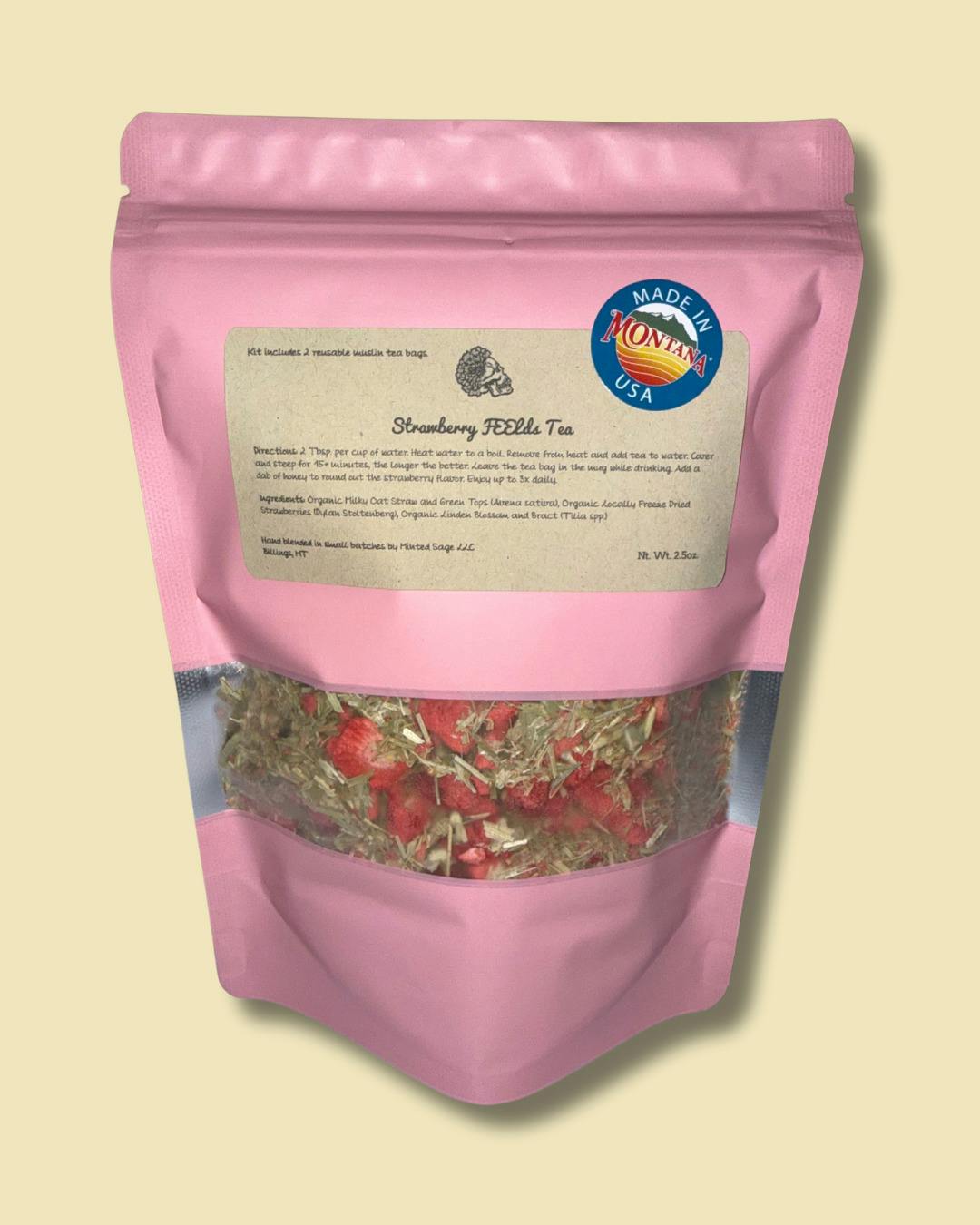(Minted Sage) Strawberry FEELds Tea Kit
