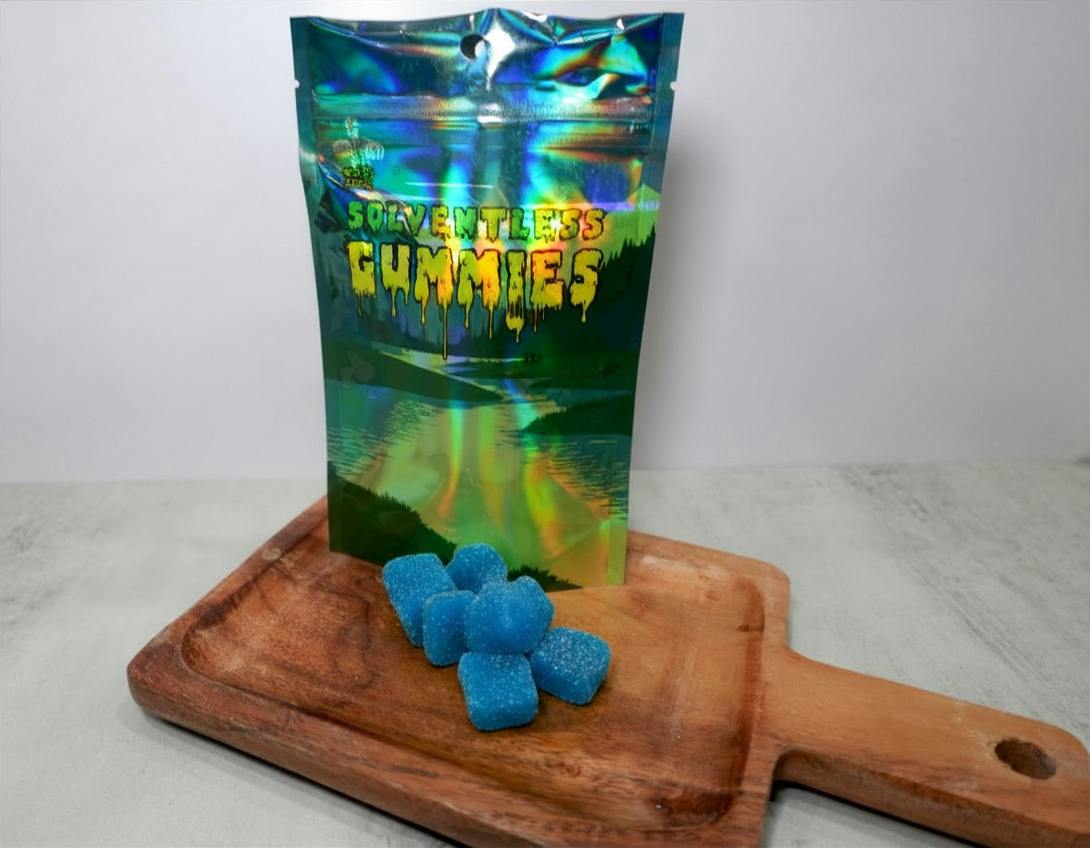 Chef J's Edibles - Solventless Gummies - Blue Razz