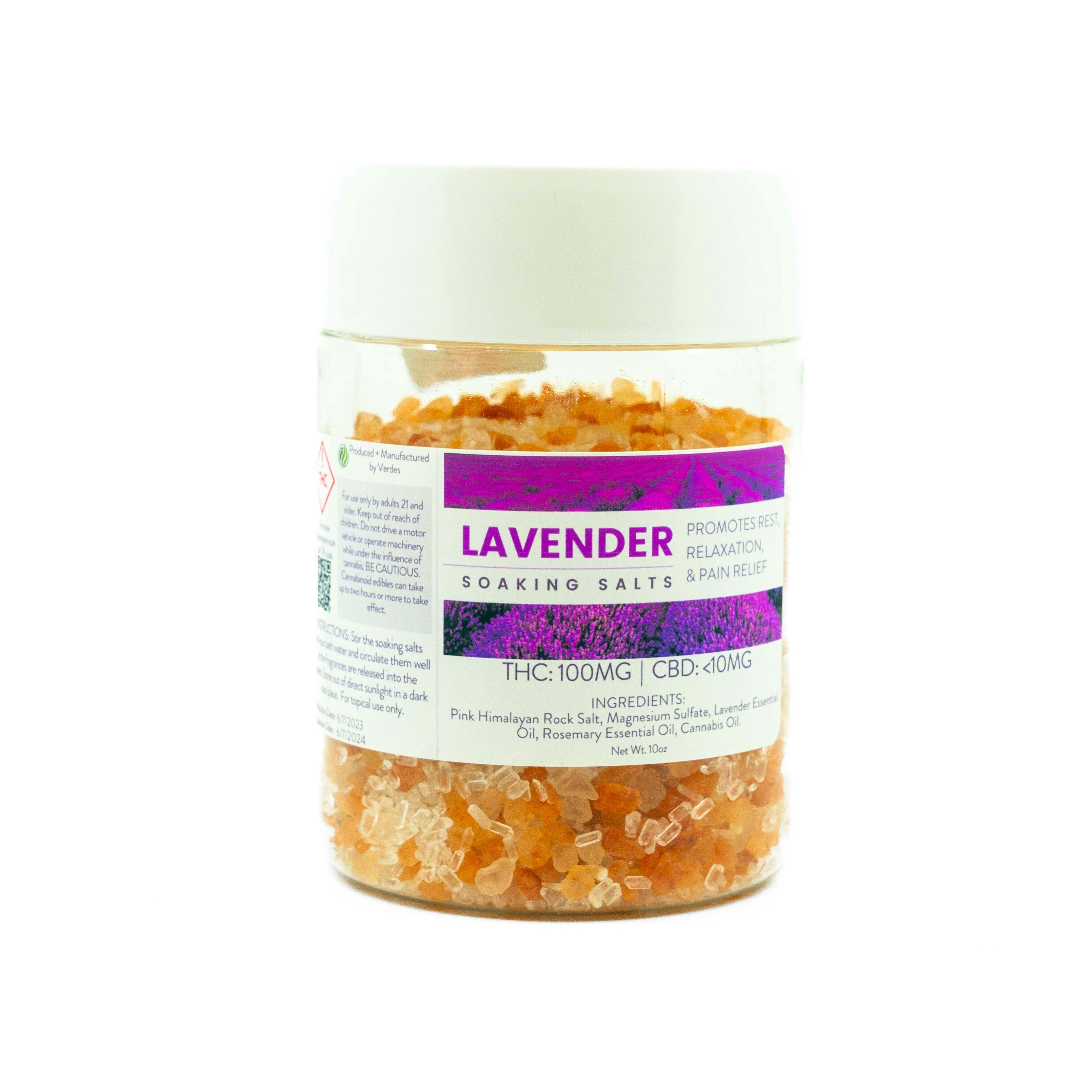 Verdes | 100mg Soaking Salt | Lavender