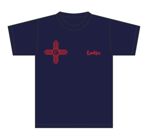 Cookies Local | Zia Navy Shirt Red Script | S