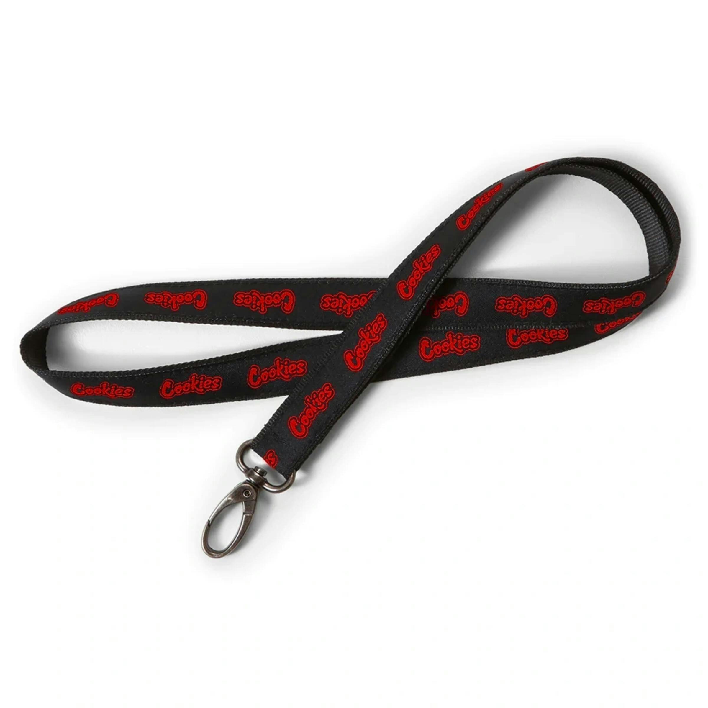 Cookies | 18" Lanyard | Black & Red
