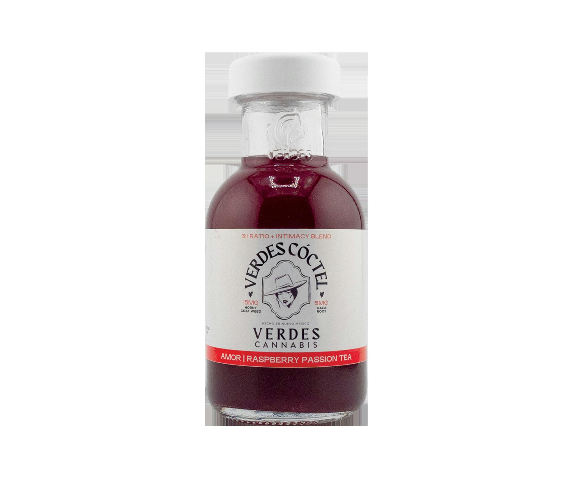 Verdes | 100mg Beverages | 3:1 Raspberry Passion Tea