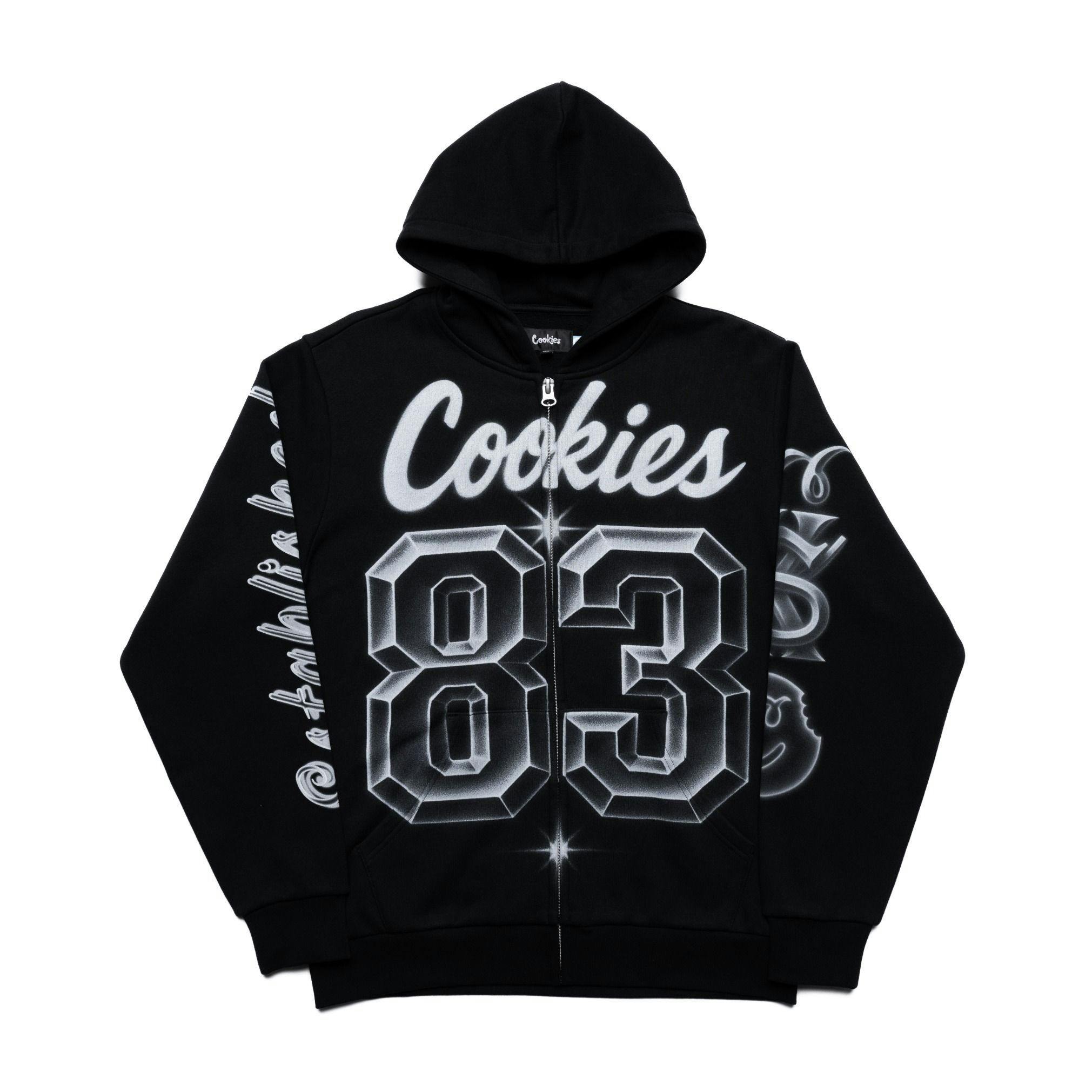 Cookies | Draft Day Black Full Zip Hoodie | M