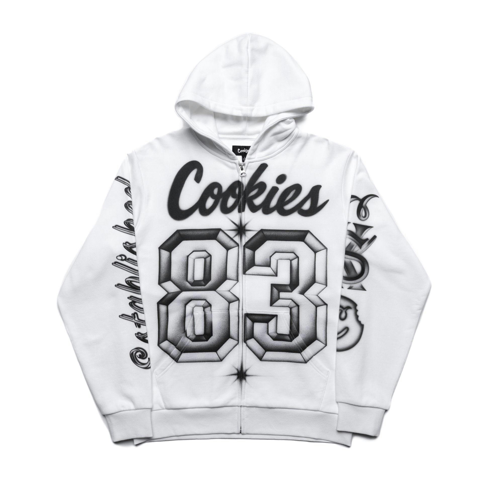 Cookies | Draft Day White Full Zip Hoodie | S