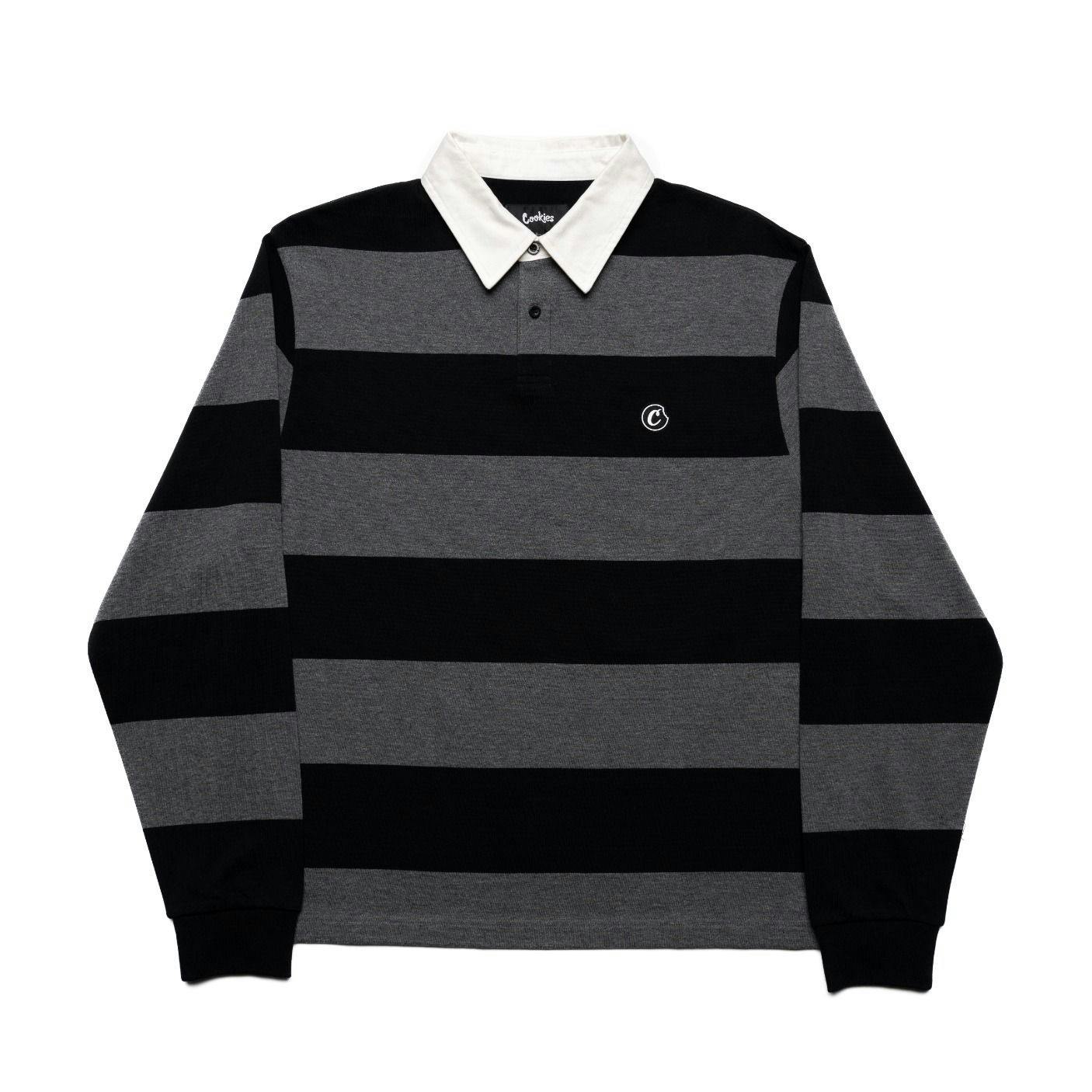 Cookies | Connoisseur Collection Black Rugby Knit LS | S