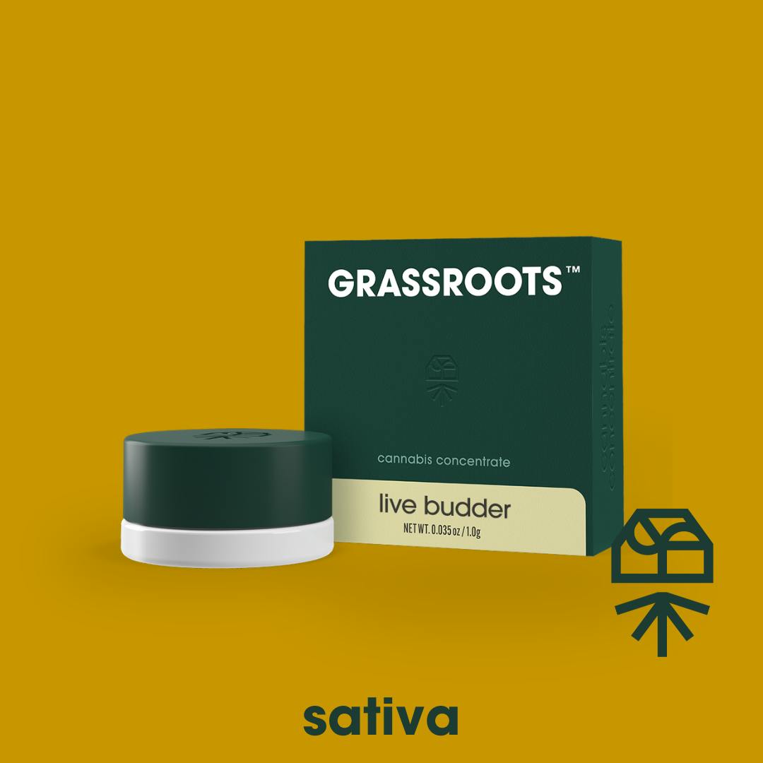 Grassroots Titan Express 1g Live Budder Sativa at Mystic Greenz