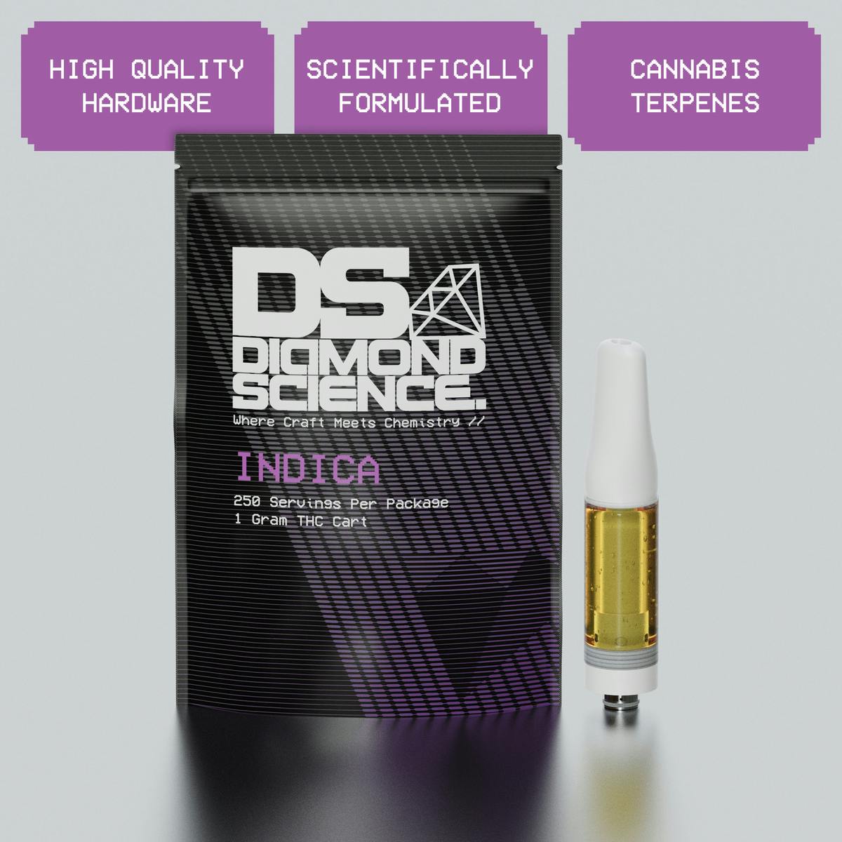 Diamond Science Paradise OG Vape 1 Cart Indica at Mystic Greenz