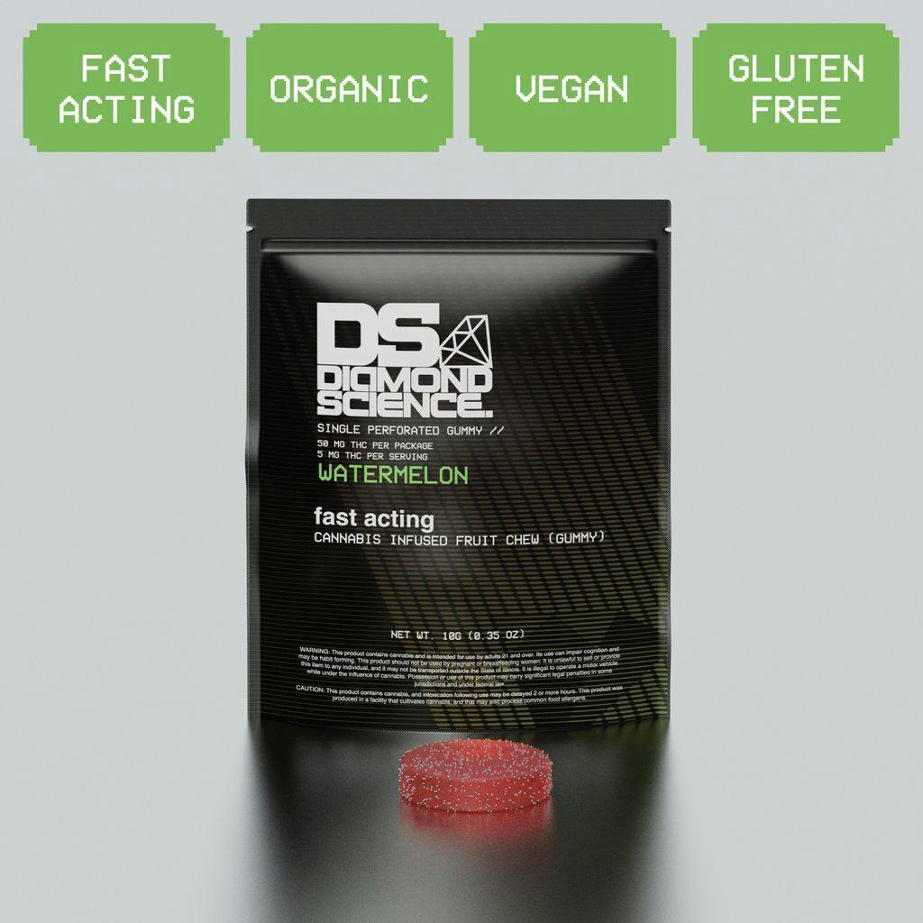 Diamond Science Watermelon Gummies 50mg