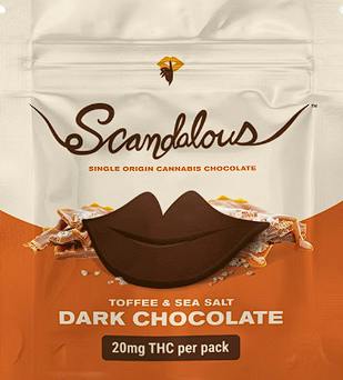 Scandalous Dark Toffee & Sea Salt Chocolate 20mg