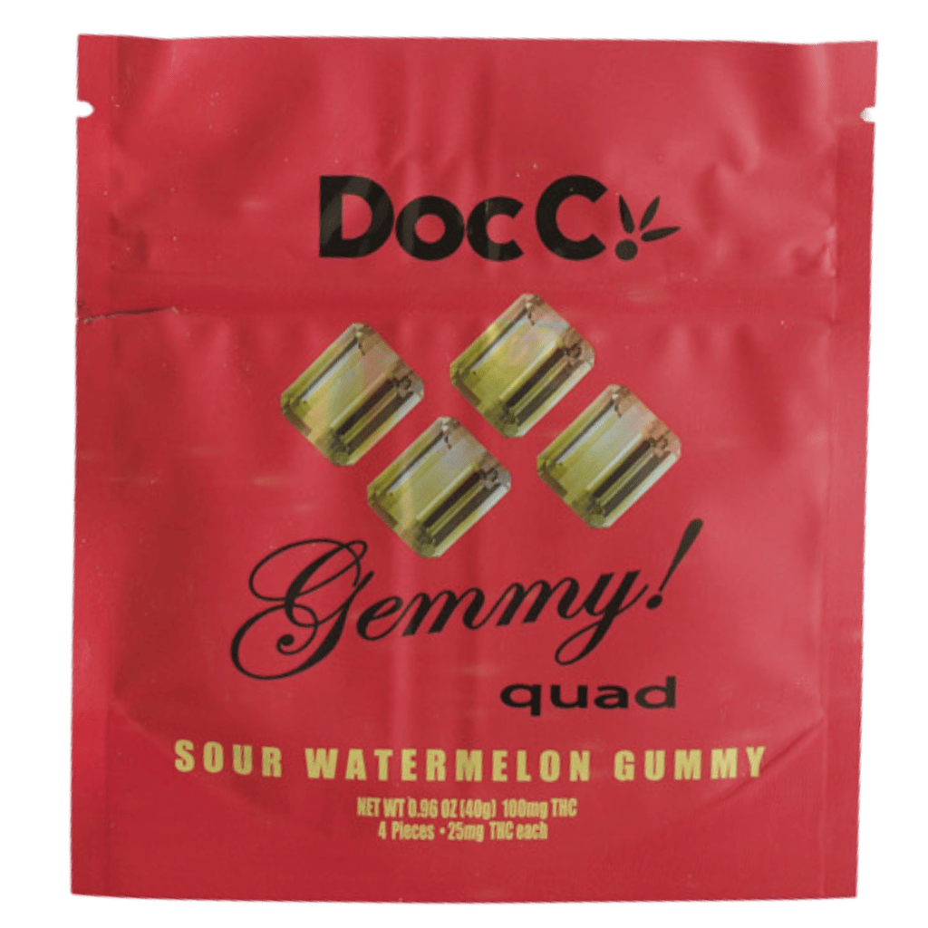 Doc C Sour Watermelon Gummies 50mg