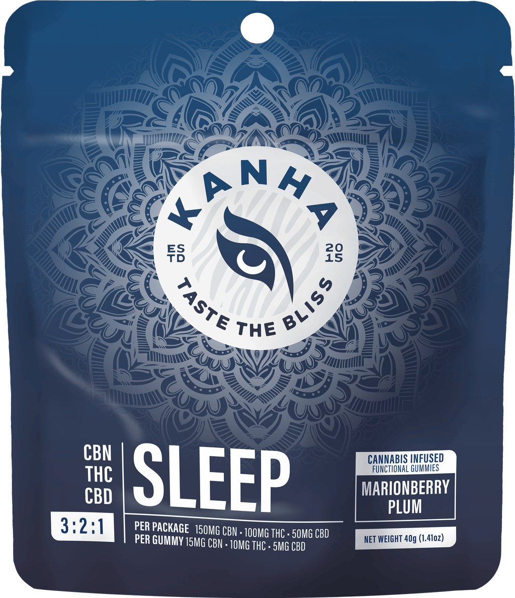 Kanha Sleep Marionberry Plum Gummies 100mg
