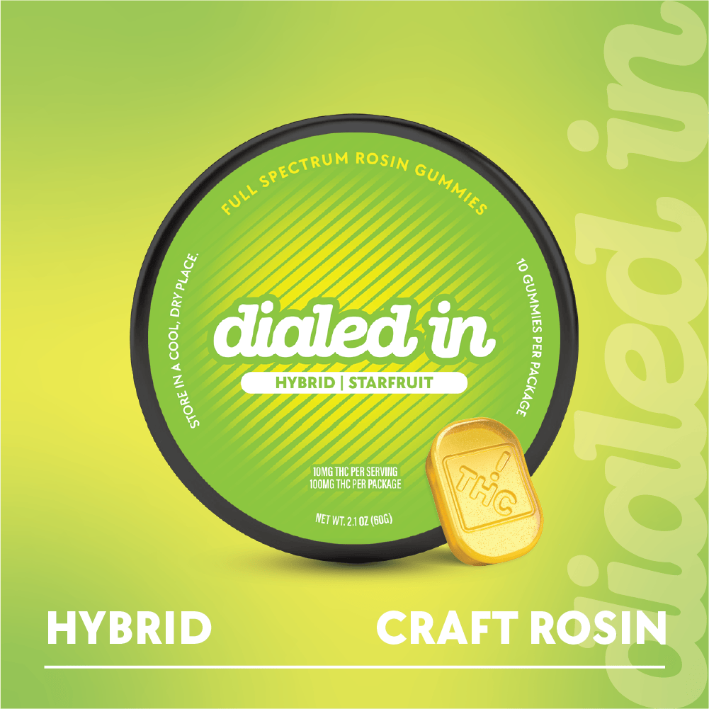 Dialed In Starfruit Gummies 100mg,10pk