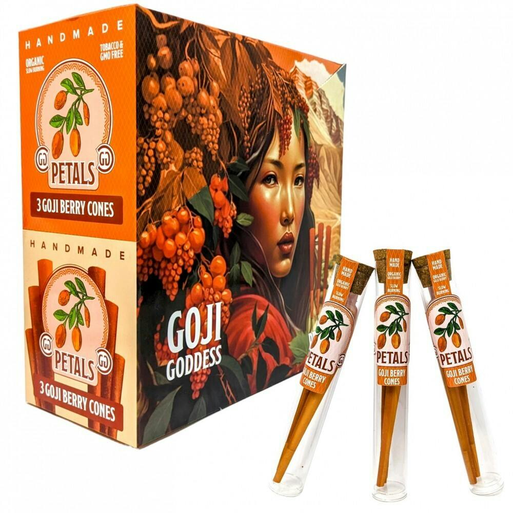 Petals | Goji Berry | 3 King Cones | Accessories