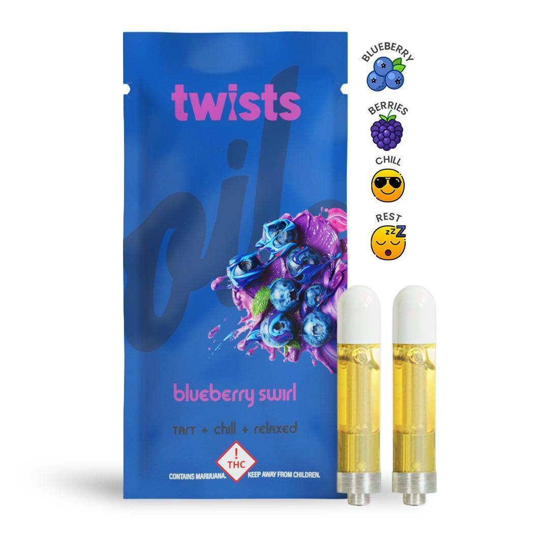 Oil Twists Cart 2pk - Blueberry Swirl