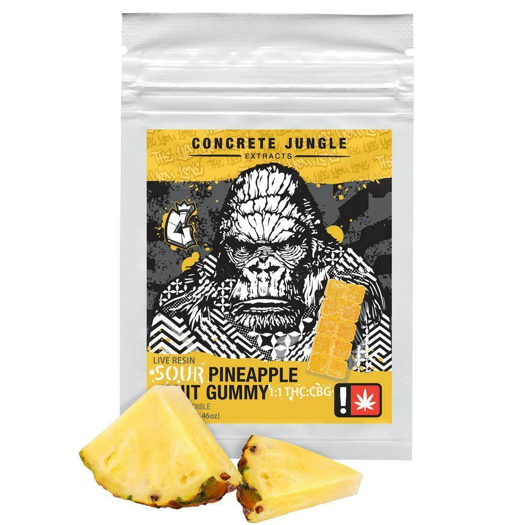 C Jungle Gummy - Sour Pineapple 1:1 THC/CBG