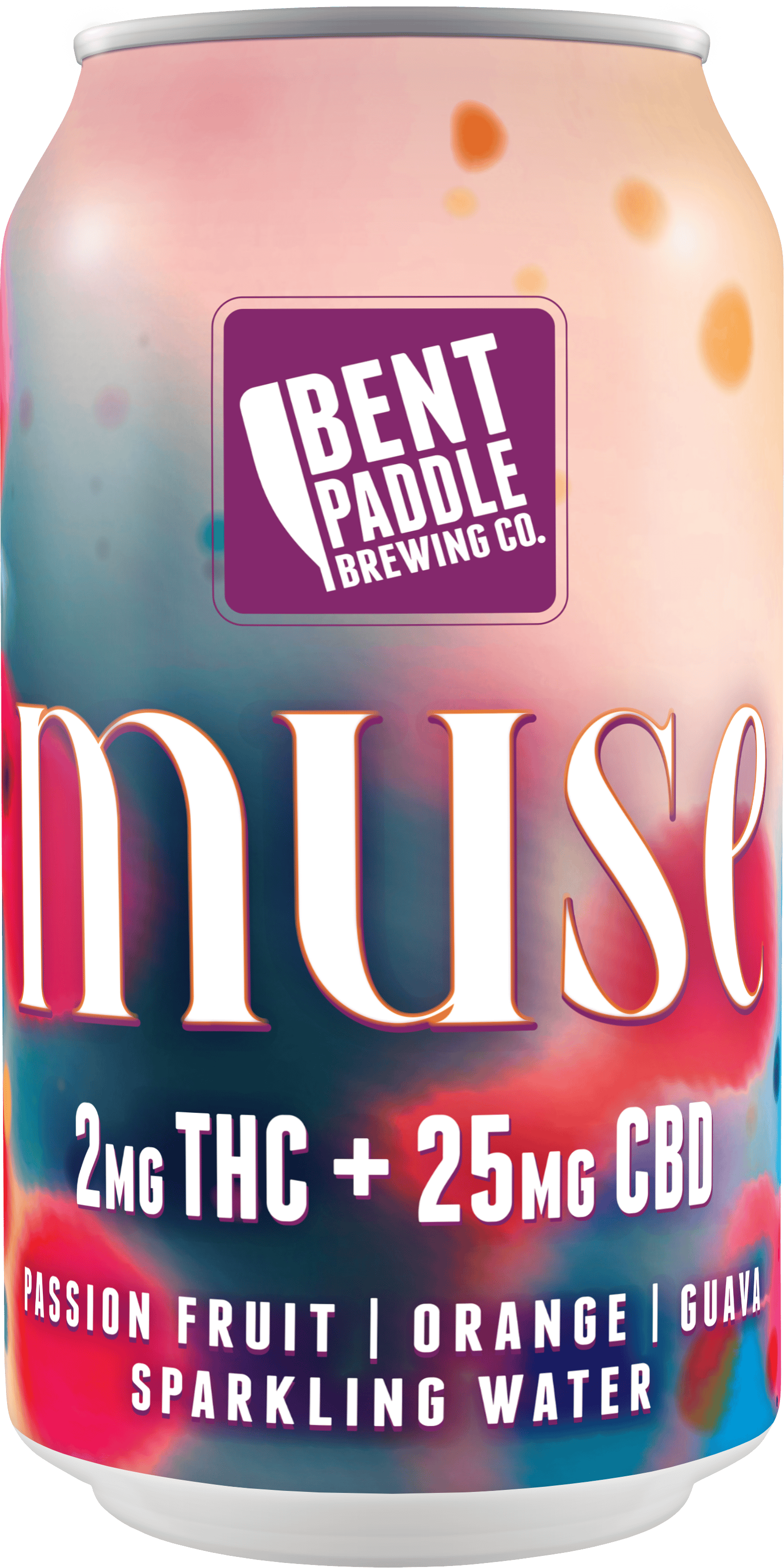 Bent Paddle Brewing Co. - Sparkling Water - 2mg THC + 25mg CBD - Muse - Passion Fruit Orange Guava at Legacy Cannabis