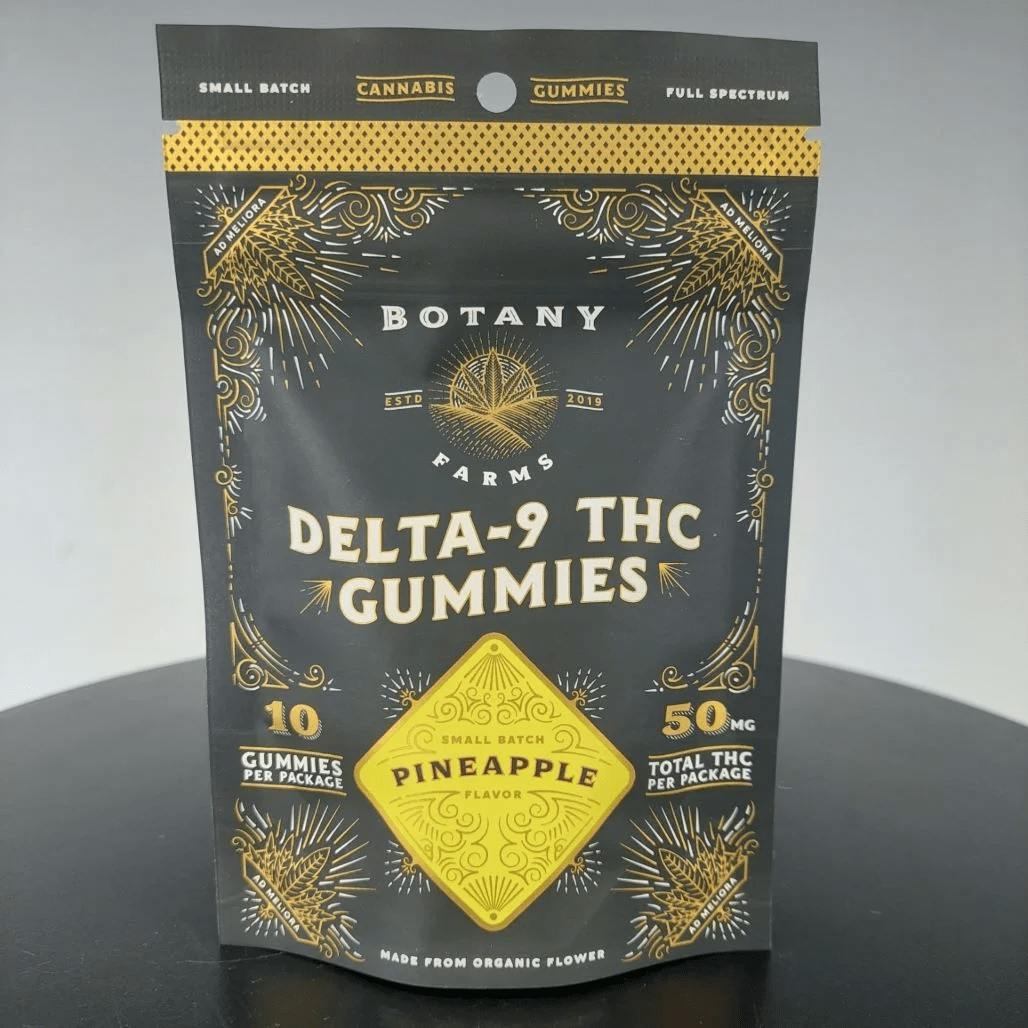 Botany Farms - 50mg THC + 50mg CBD Gummies - Pineapple