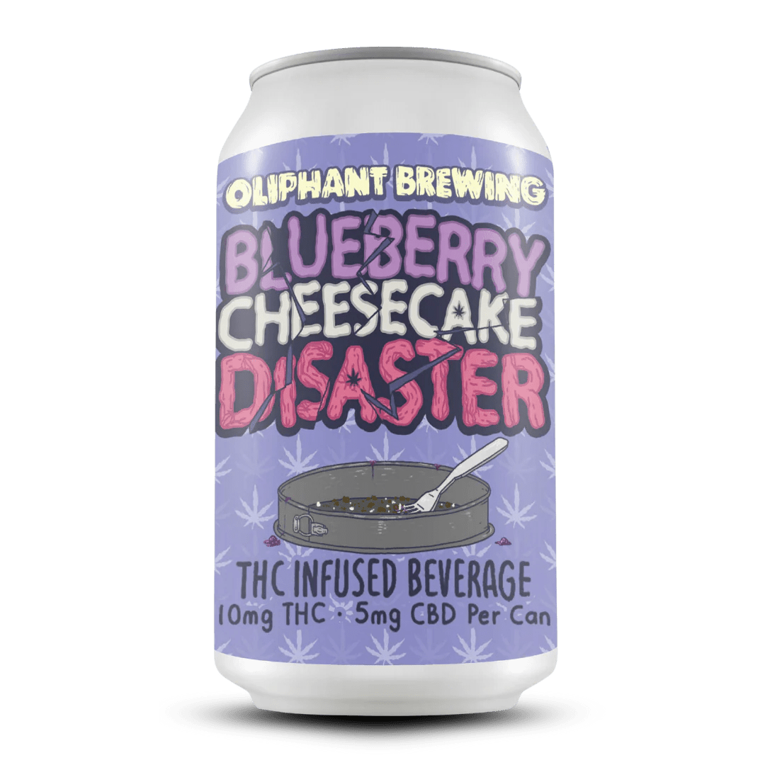 Oliphant Brewing - 10mg THC + 5mg CBD - Blueberry Cheesecake Disaster