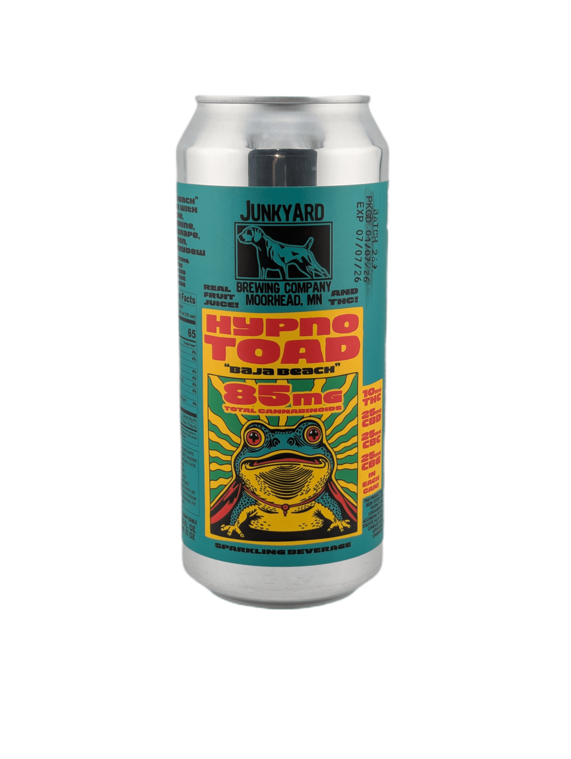 Junkyard Brewing Hypno Toad - Baja Beach - 10mg THC + 25mg CBD/CBG/CBC