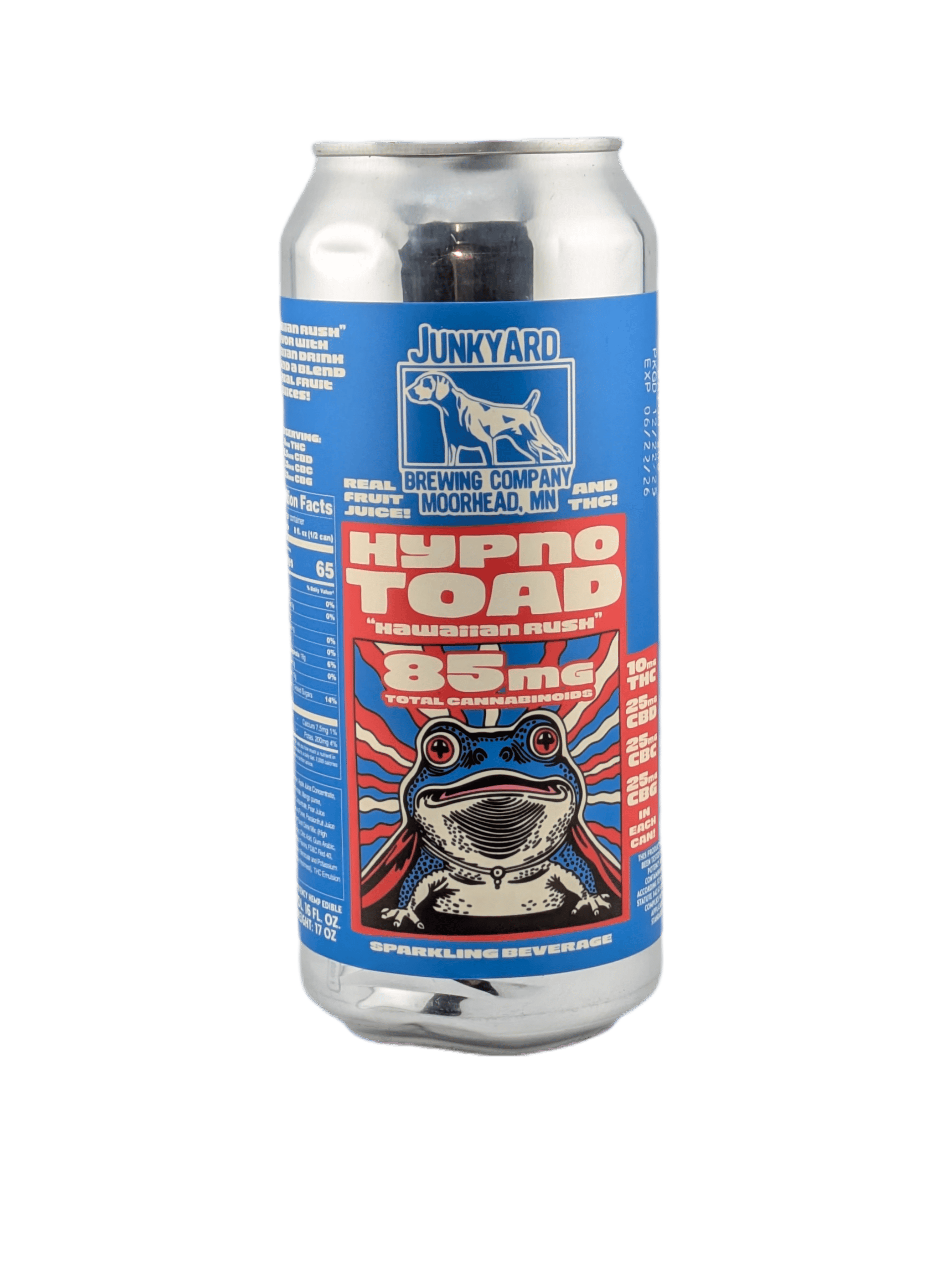Junkyard Brewing Hypno Toad - Hawaiian Rush - 10mg THC + 25mg CBD/CBG/CBC