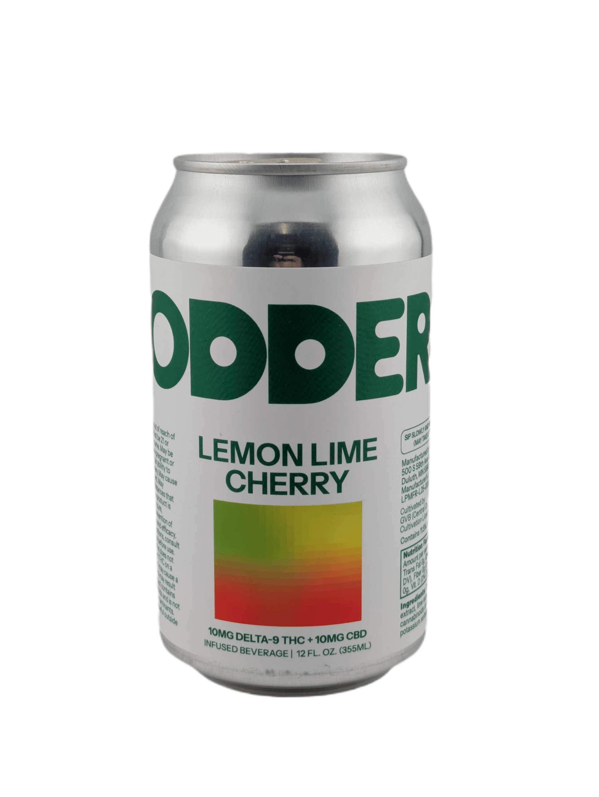 Odder Beverage - 10mg THC + 10mg CBD - Lemon Lime Cherry at Legacy Cannabis