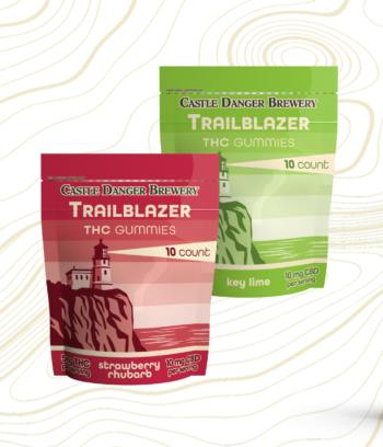 Castle Danger Trailblazer THC Gummies - Strawberry Rhubarb