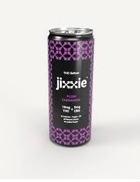 Jixxie - THC Seltzer - 10mg THC + 5mg CBG - Plum Cardamom