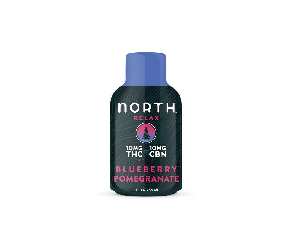 North Relax Shooter - 10mg THC + 10mg CBN - Blueberry Pomegranate