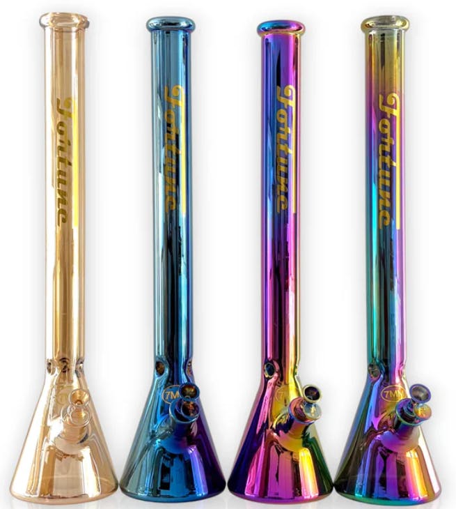 24" 7mm Electroplated Beaker Bong