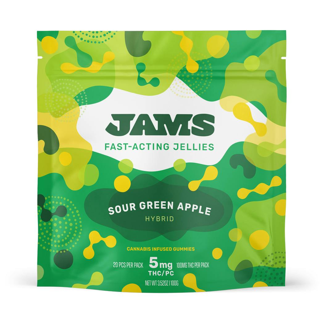 JAMS Fast Acting Jellies Sour Green Apple (H) 01943