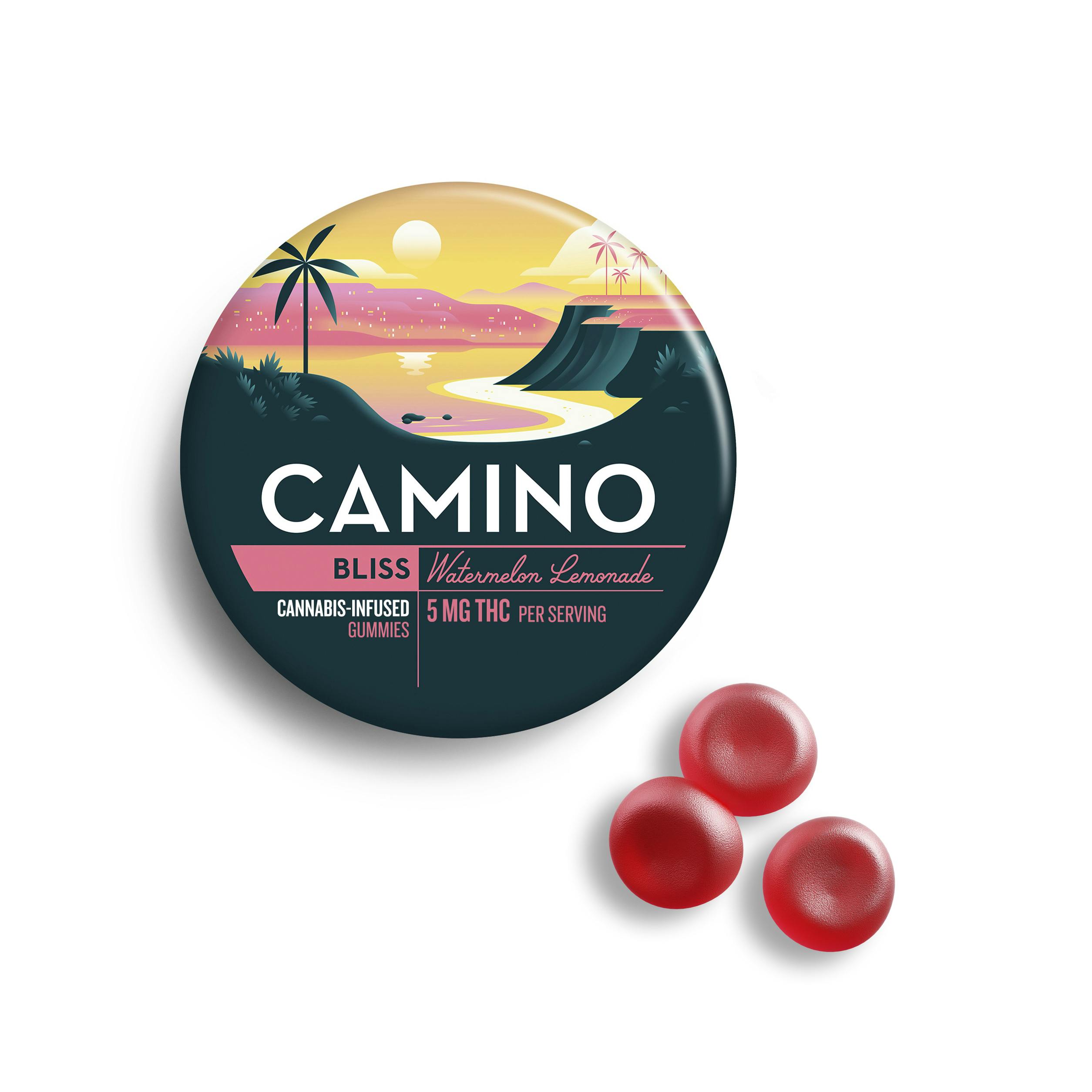 Camino Watermelon Lemonade Cannabis-Infused Gummies 00556