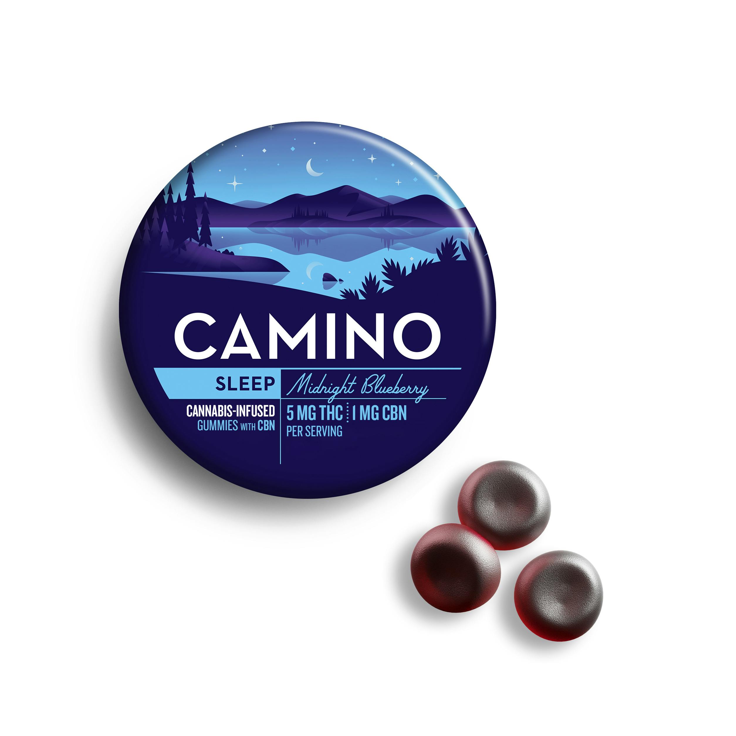 Camino Midnight Blueberry With CBN 5:1 Cannabis Infused Gummies 00527