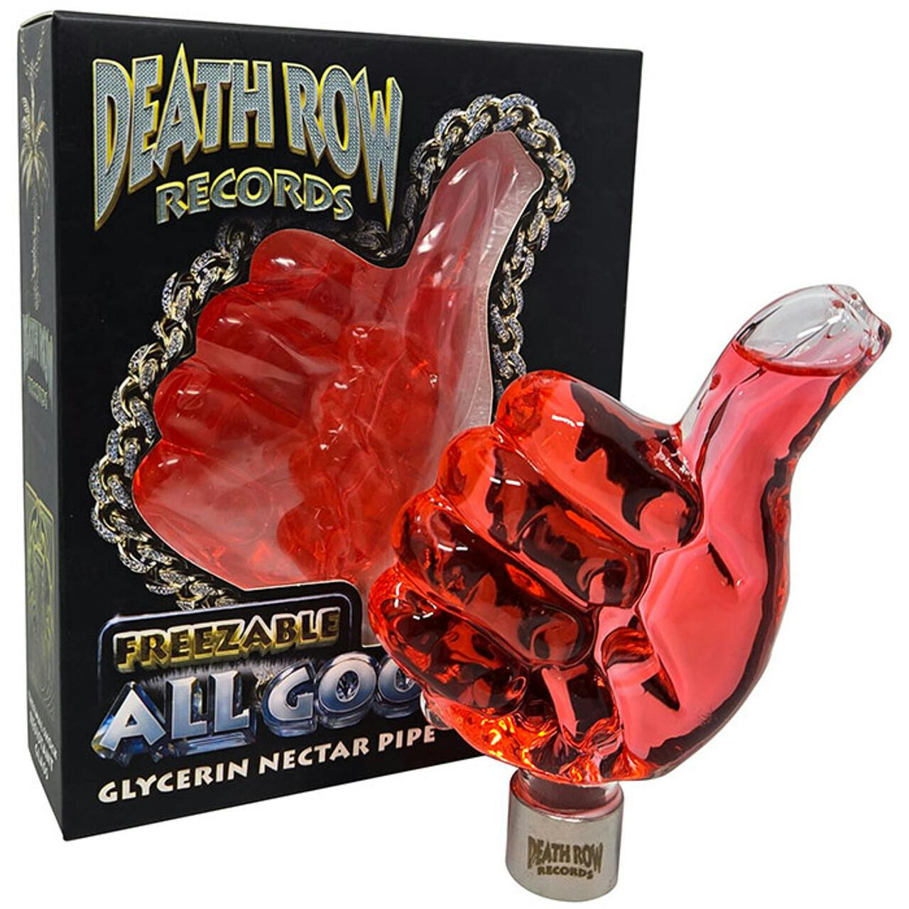DEATH ROW RECORDS | 4" Freeze Thumbs Up Necture Pipe W/ Screw Tip