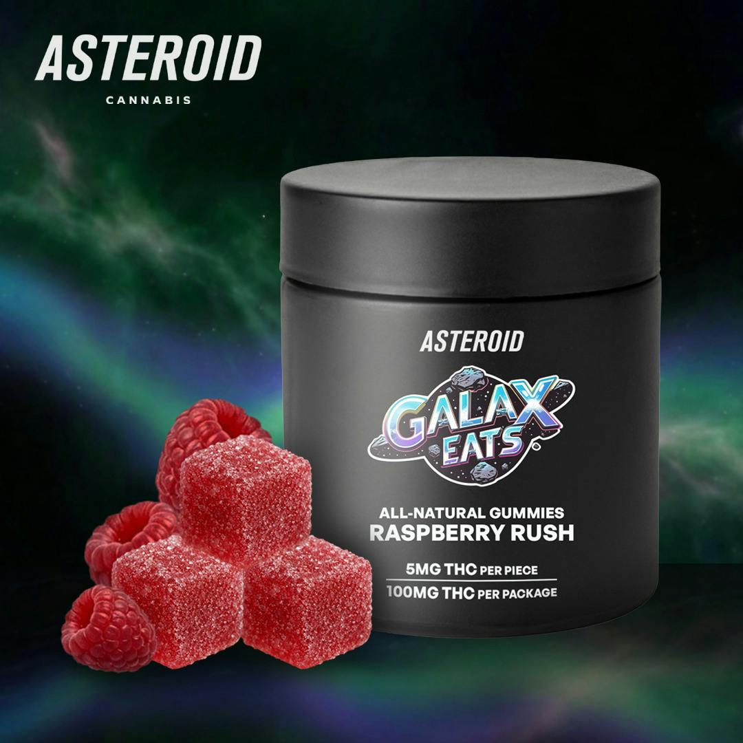 Asteroid GalaxEats Raspberry Rush C170000078 at Lit New Haven Cannabis Dispensary