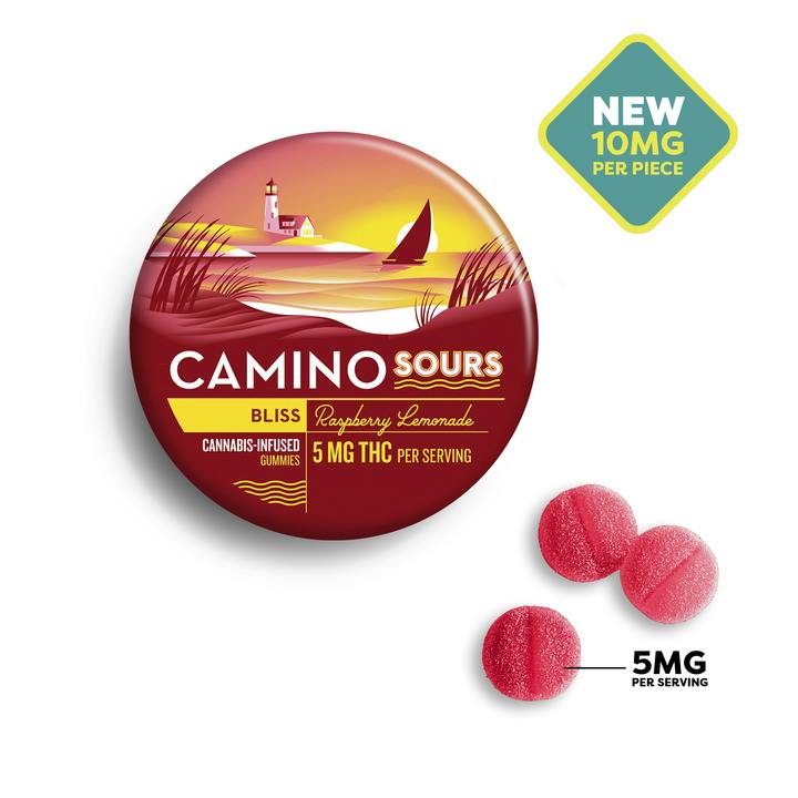 Camino Sours-Raspberry Lemonade Cannabis-Infused Vegan Gummies-00561