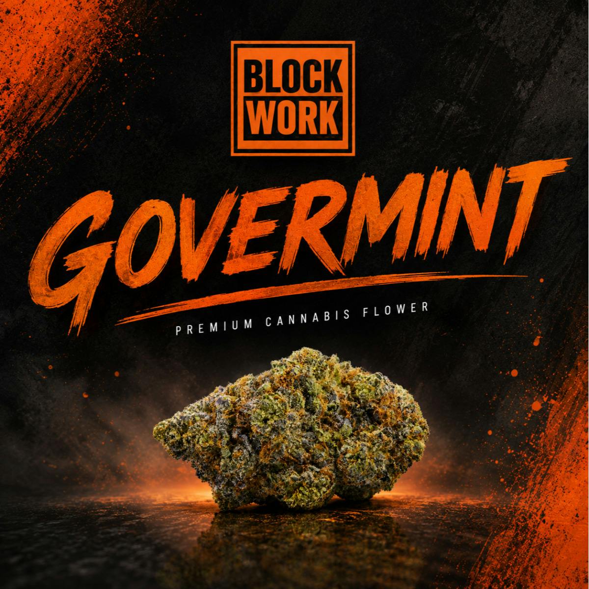 Block Work Whole Flower 3.5g Govermint (10034)