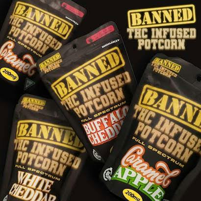 BANNED | 200MG POTCORN | WHITE CHEDDAR