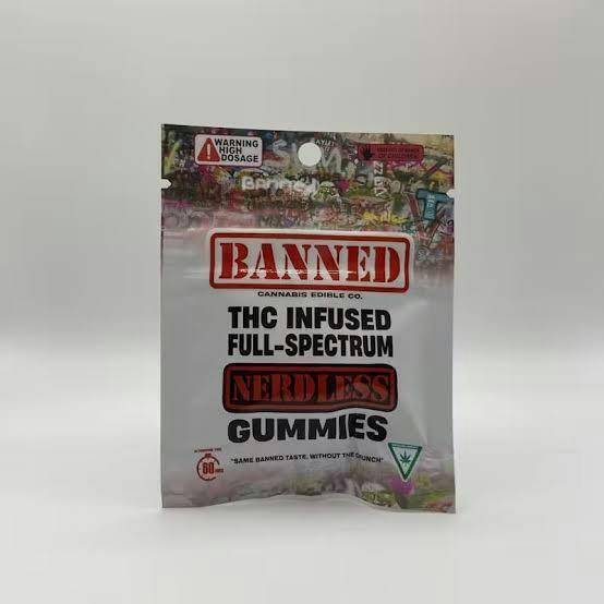 BANNED | 200MG SINGLE NERDLESS GUMMY | BLUEBERRY
