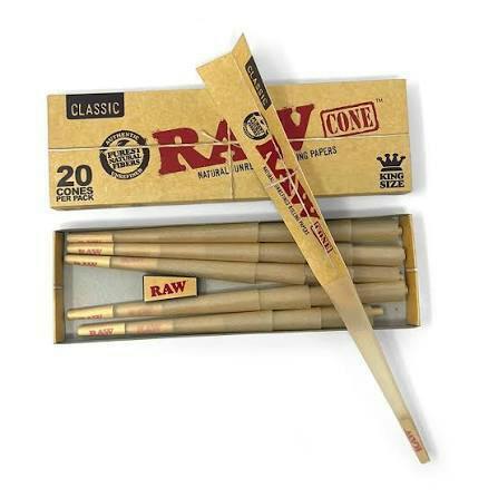 RAW CONES CLASSIC KING SIZE 20PK
