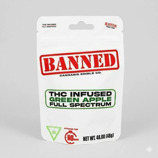 BANNED | 200MG CLUSTERS 4PK | GREEN APPLE