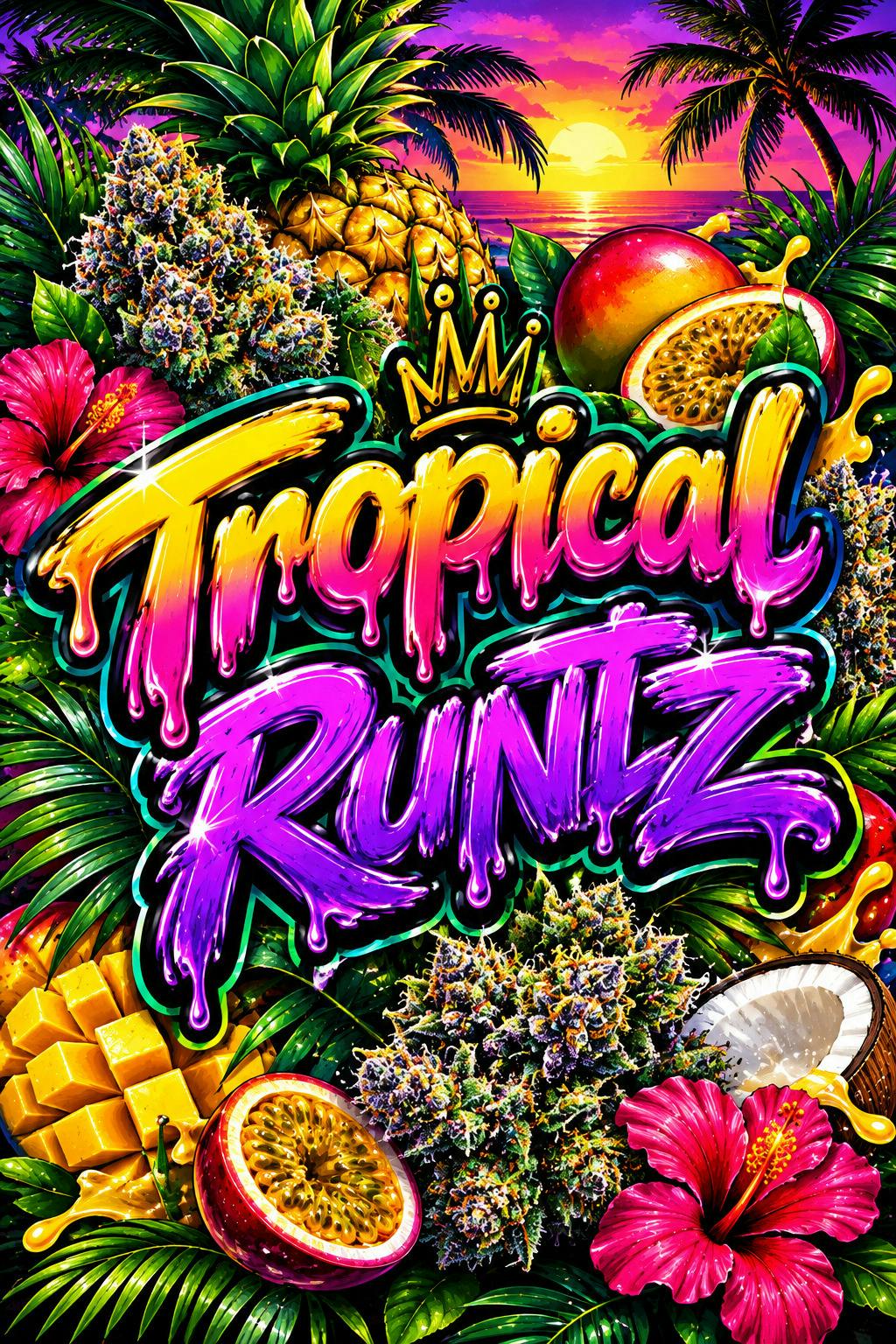 HOUSE BRANDS DISTRO | DELI FLOWER | TROPICAL RUNTZ | $8/G cannabis product