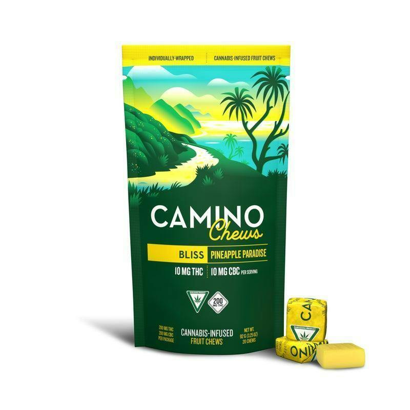 PINEAPPLE PARADISE IND. WRAPPED CHEWS 10MG THC:10MG CBC