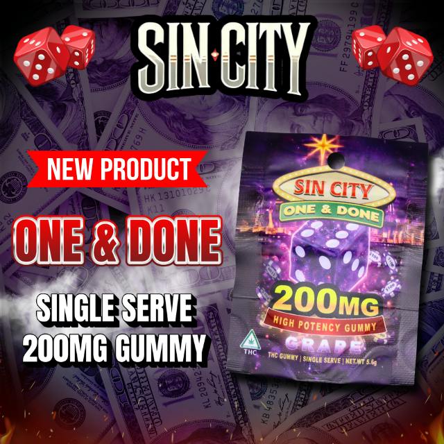 GRAPE GUMMY SINGLE 200MG