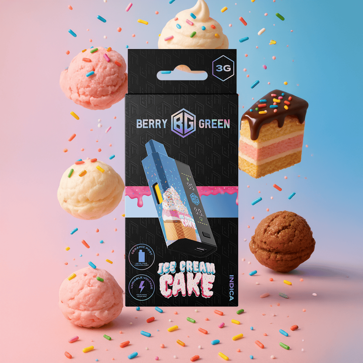 ICE CREAM CAKE 3G DISPOSABLE