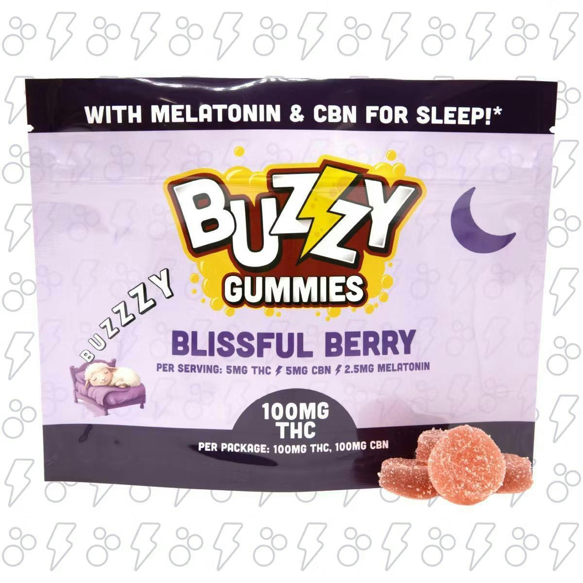 Buzzy Gummies 20pk (100mg) Blissful Berry