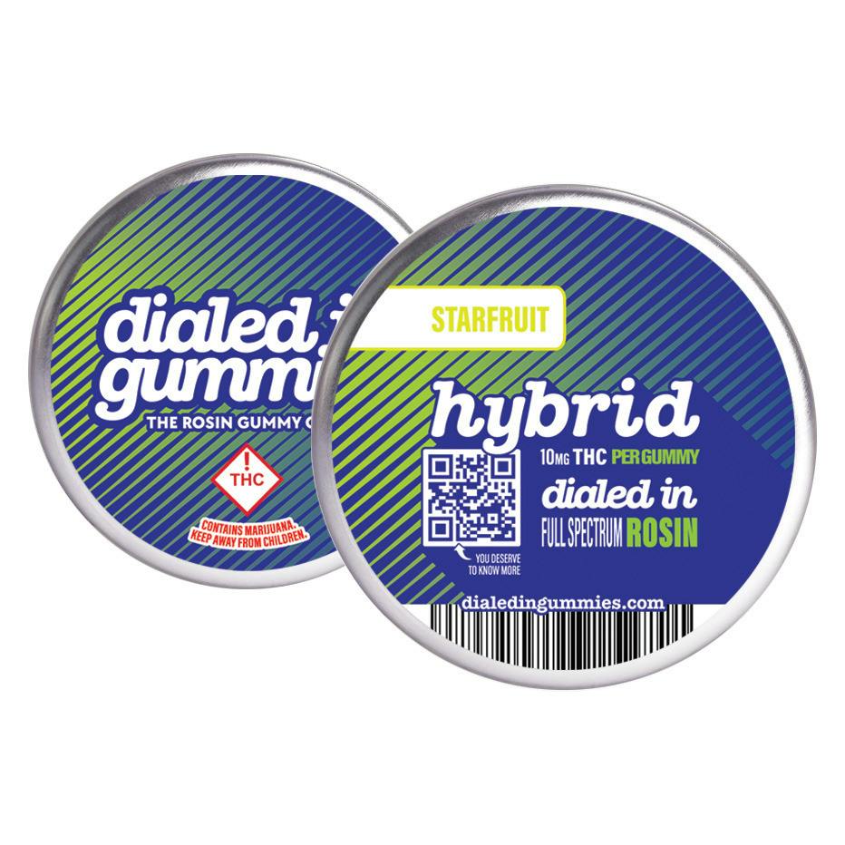 Dialed In Classic Rosin Gummies 20pk (100mg) Starfruit at Nature's Medicines