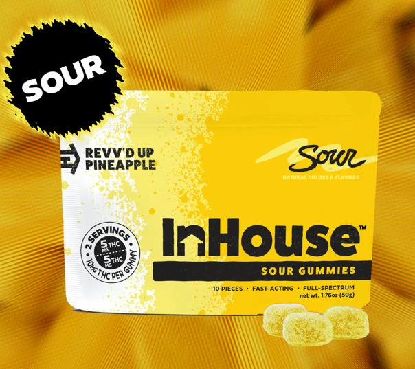 In House Gummies 20pk (100mg) Sour Pineapple