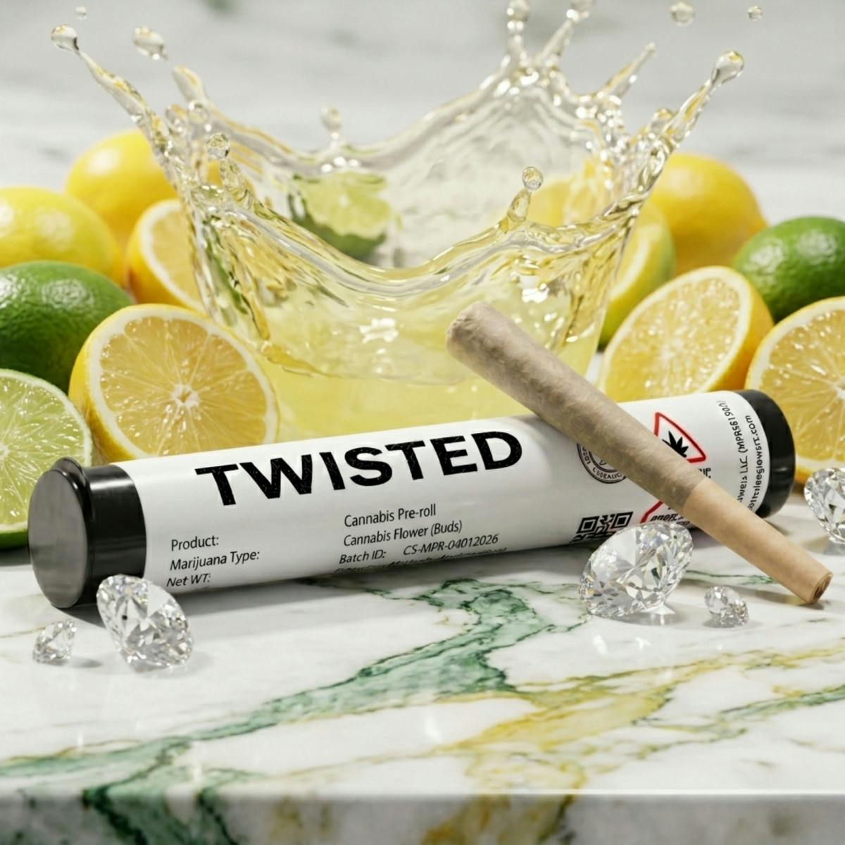 Twisted Infused Preroll (0.7g) Zest Bomb at Nature's Medicines Dispensary