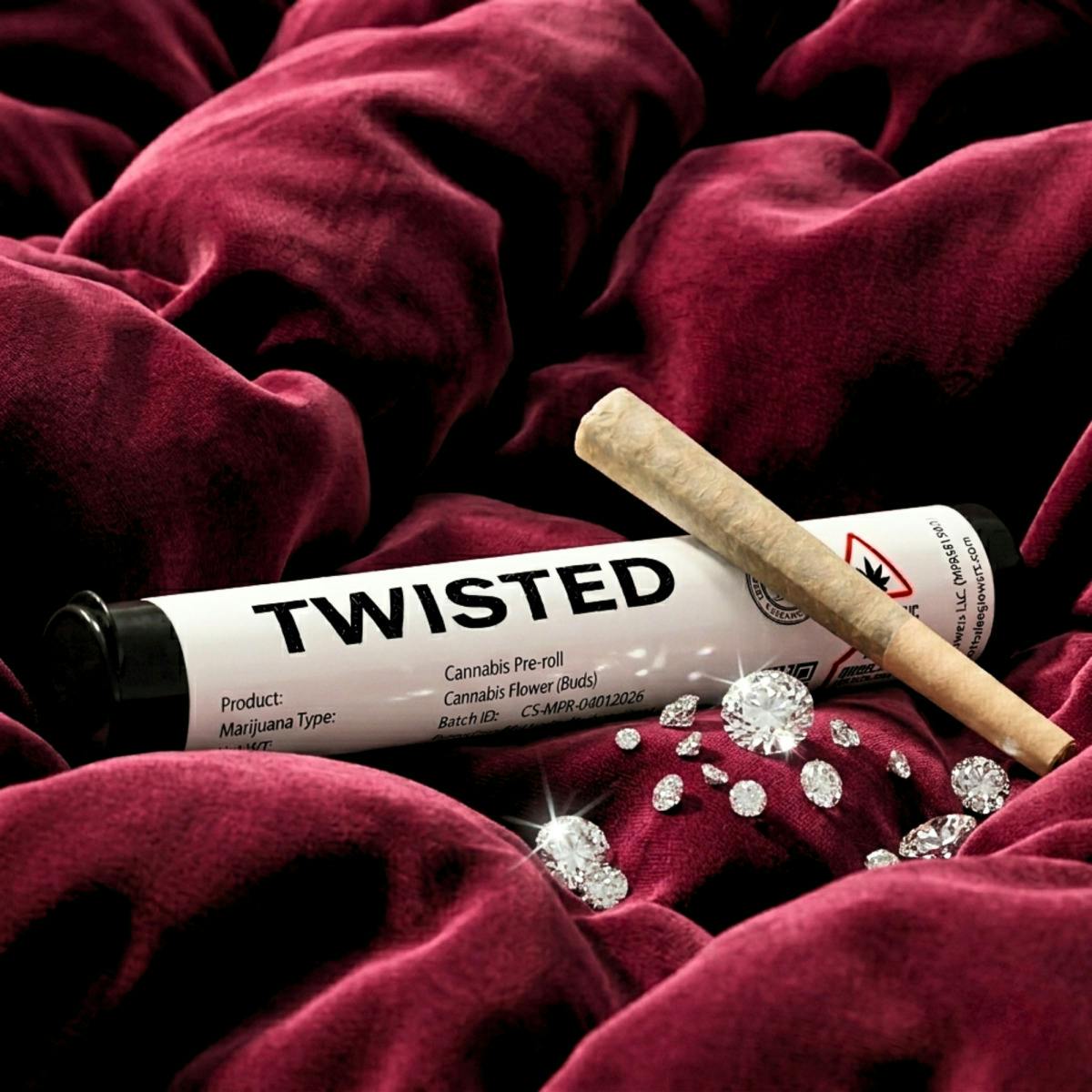 Twisted Infused Preroll (0.7g) Heavy Petting at Nature's Medicines Dispensary